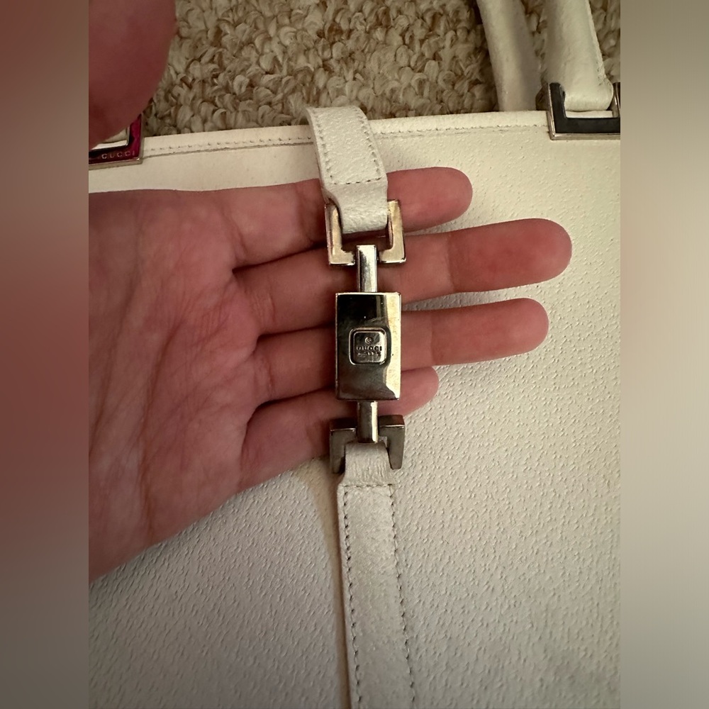 Vintage GUCCI Jackie Leather Handbag Silver Hardware - Picture 11 of 11